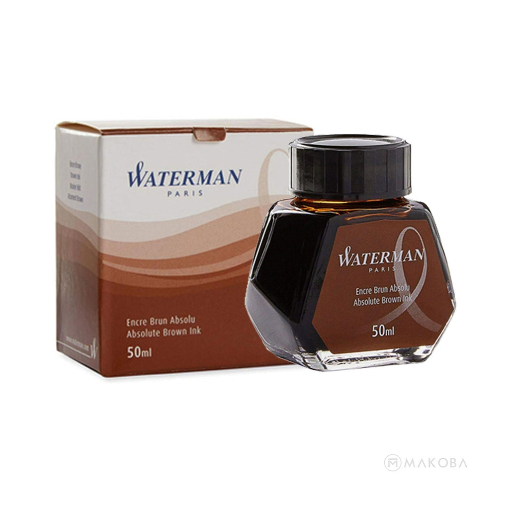 Waterman Absolute Brown Ink Bottle - 50ml