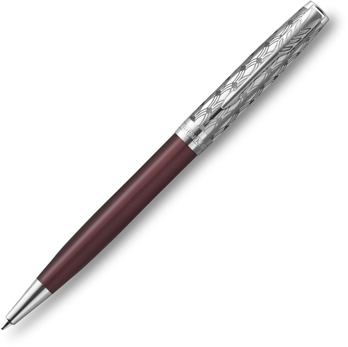 Parker Sonnet Premium Metal & Red Ballpoint Pen