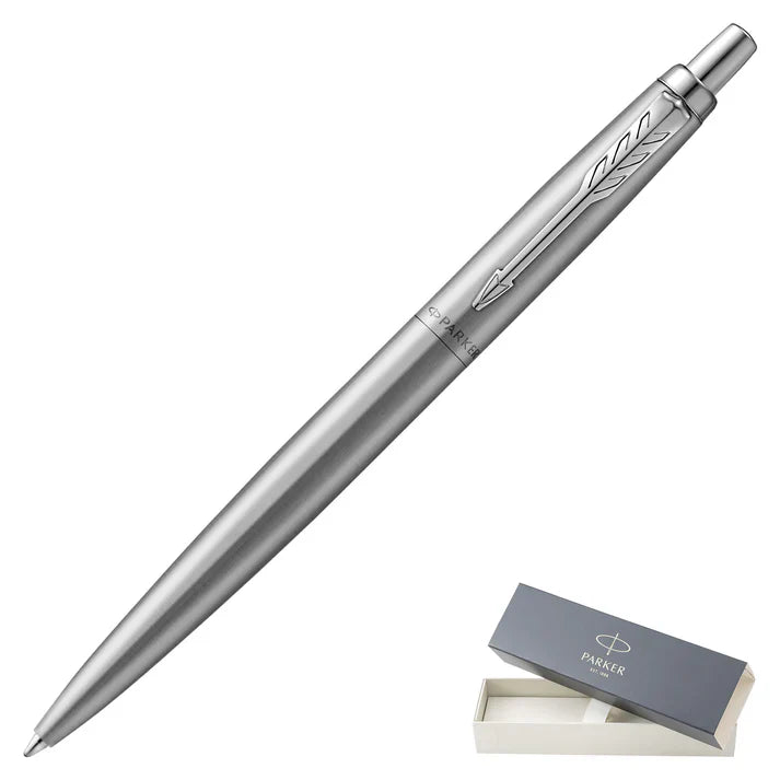 Parker Jotter XL Monochrome Stainless Steel Chrome Trim Ballpoint Pen