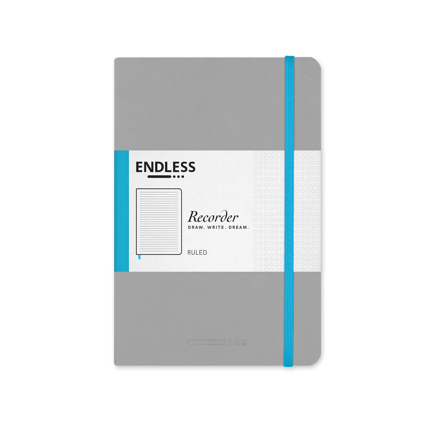 Endless Recorder Mountain Snow Regalia Notebook - A5, Ruled