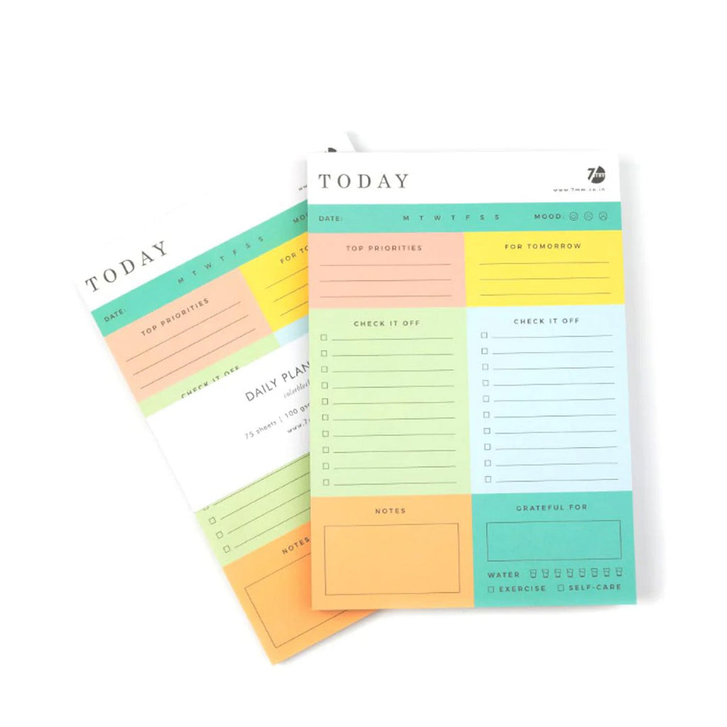 7mm Daily Colorblock Notepad - A5