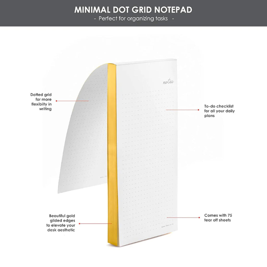 7mm Minimal Dot Grid Notepad