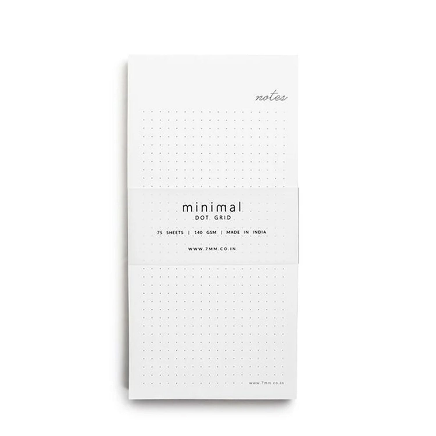 7mm Minimal Dot Grid Notepad