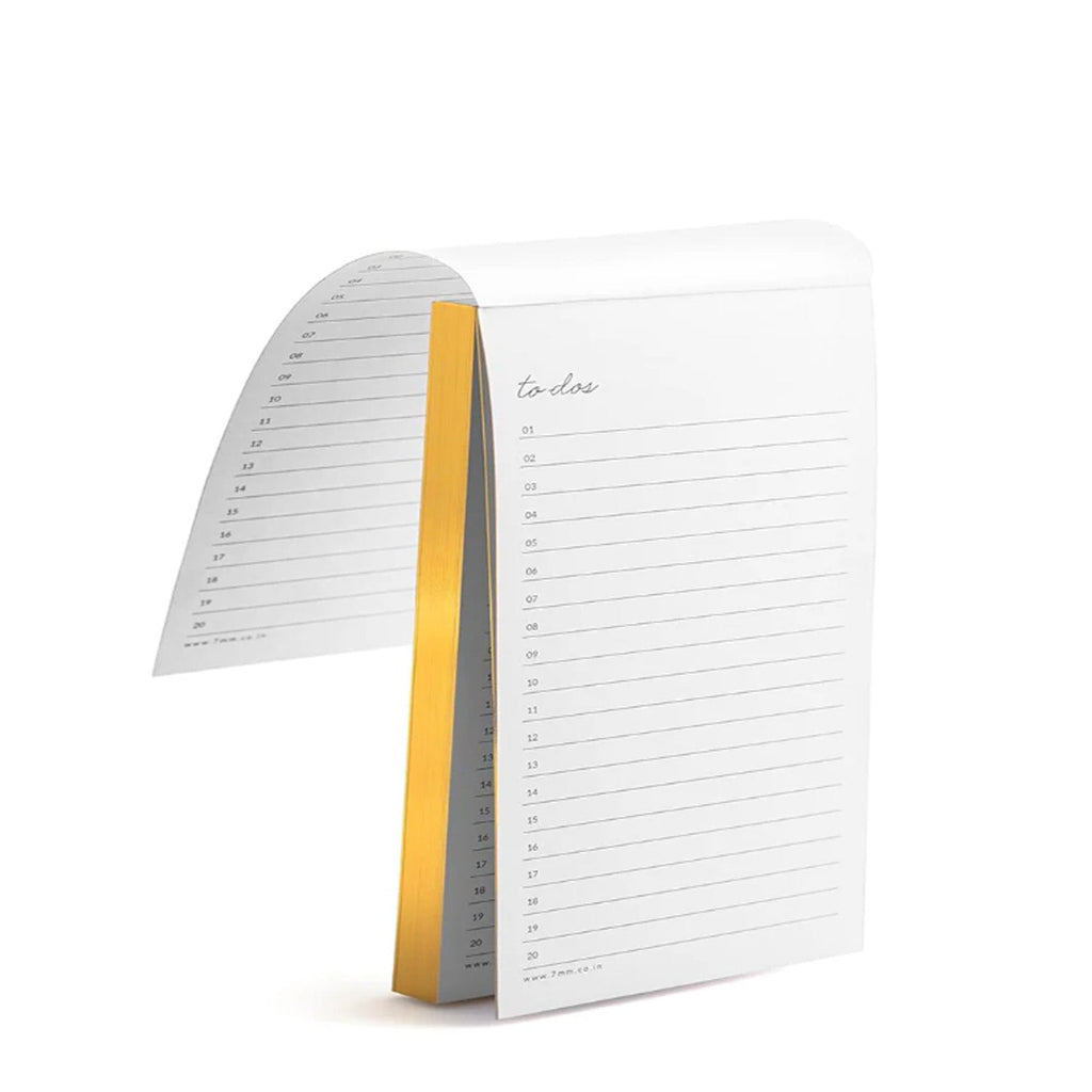 7mm Minimal To Do Notepad