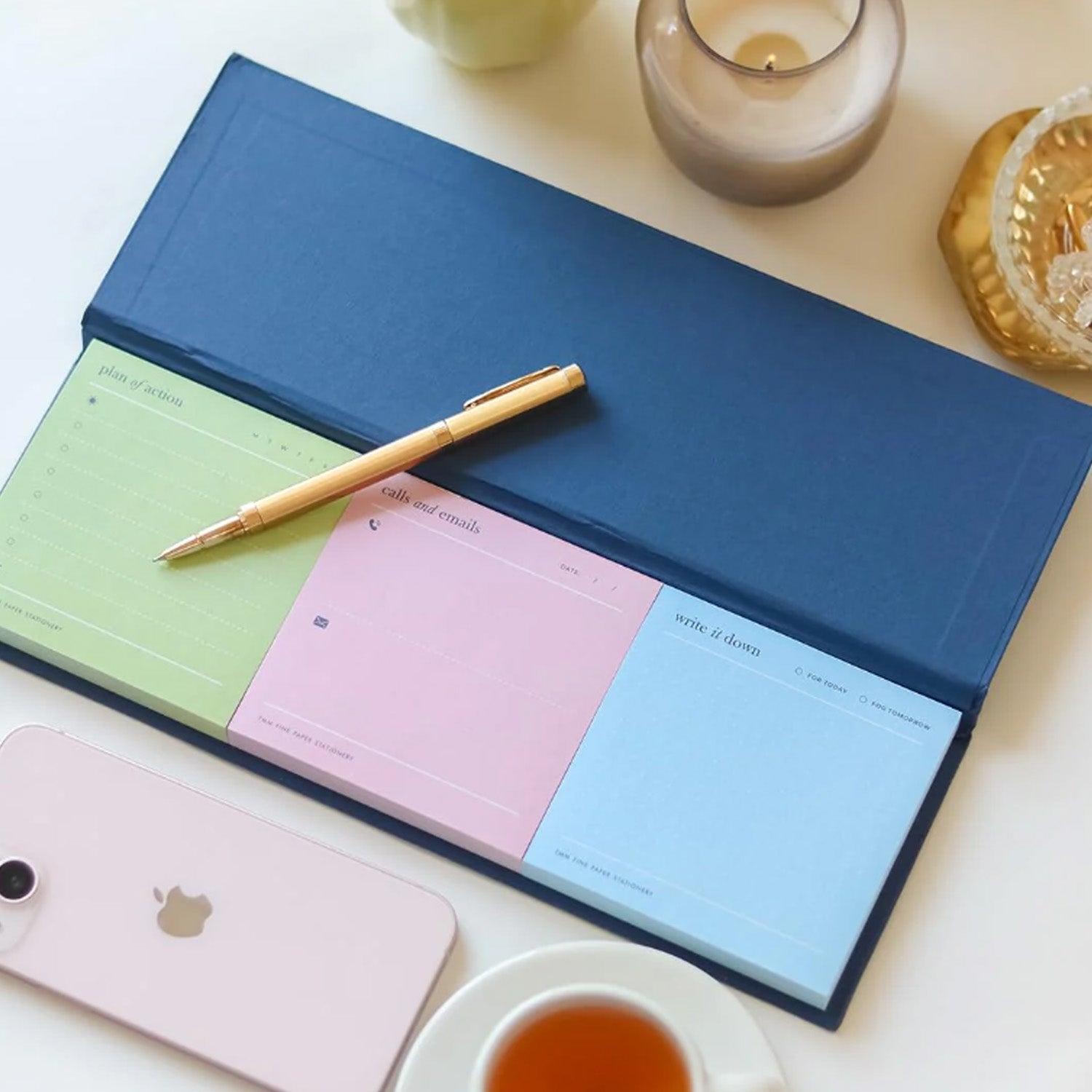 7mm Trio Deskpad - Navy