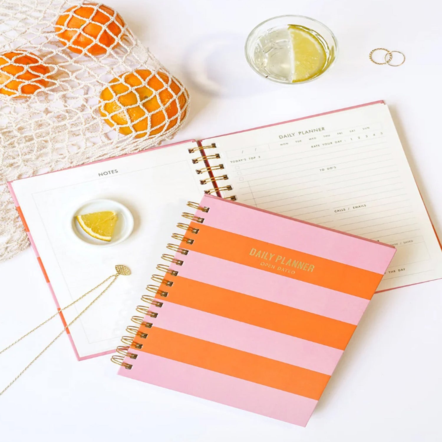7mm Undated Daily Planner - Blush & Bloom