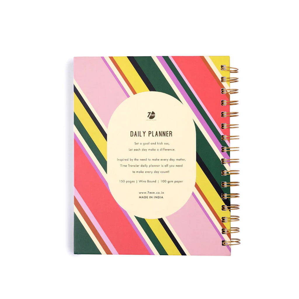 7mm Undated Daily Planner - Retro Glam