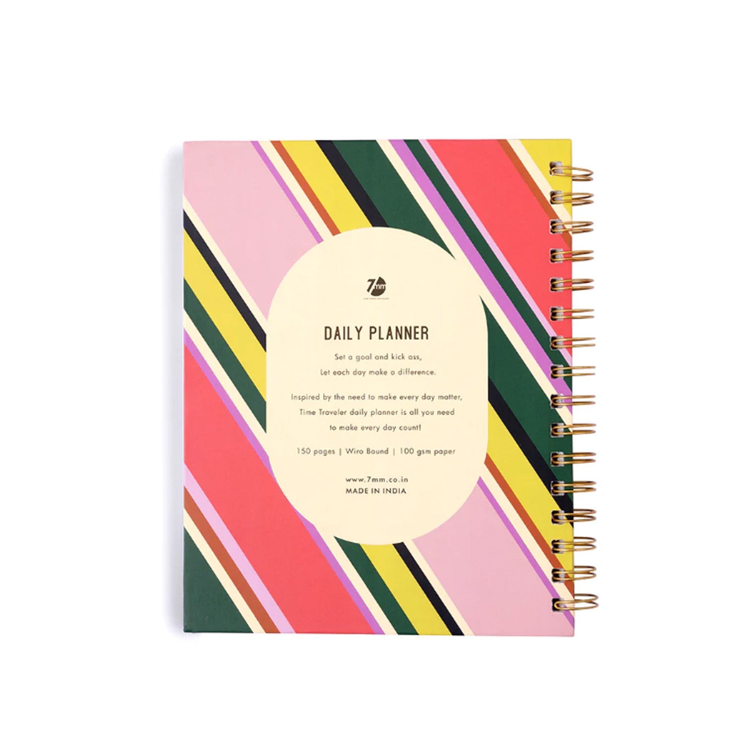 7mm Undated Daily Planner - Retro Glam