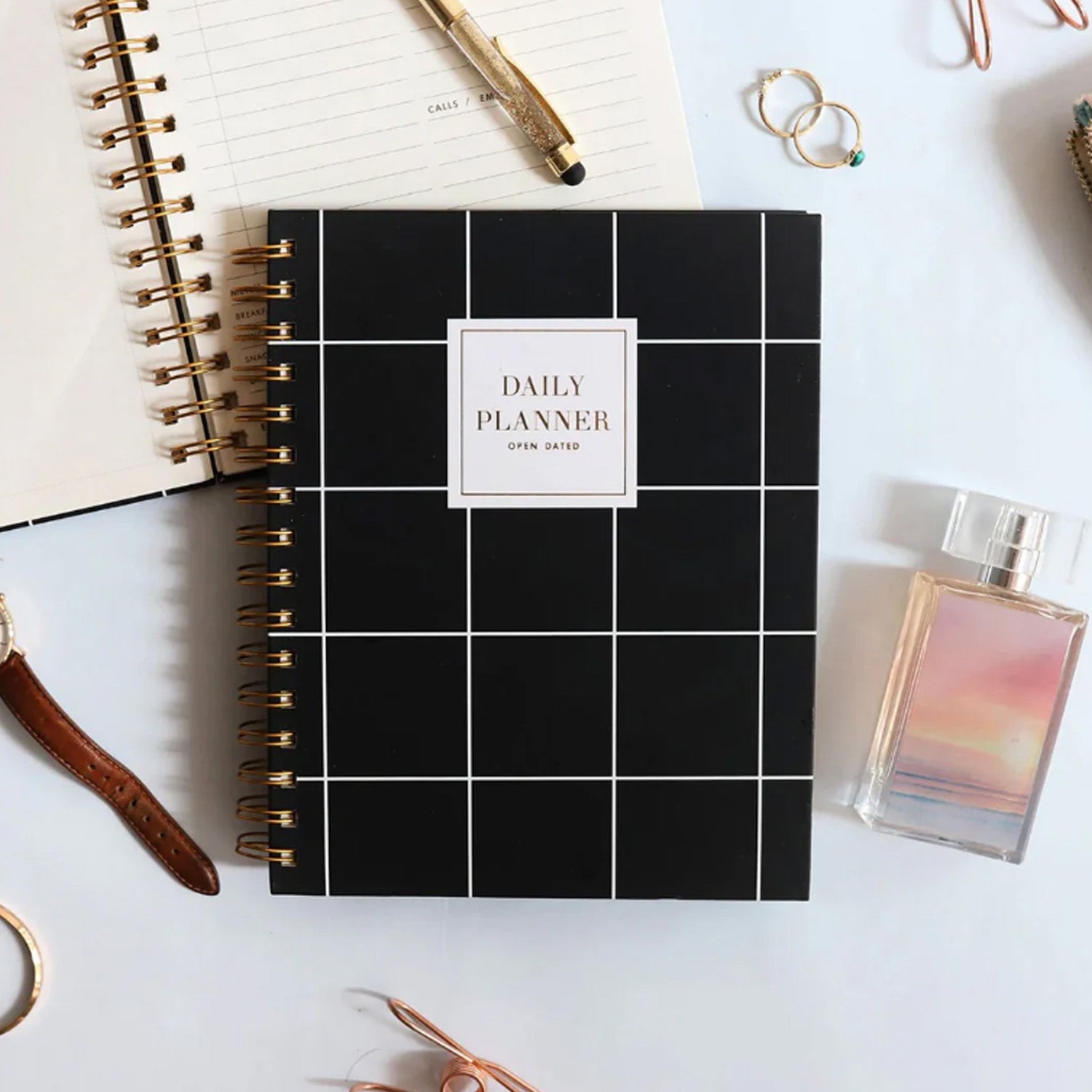 7mm Undated Daily Planner - Squares