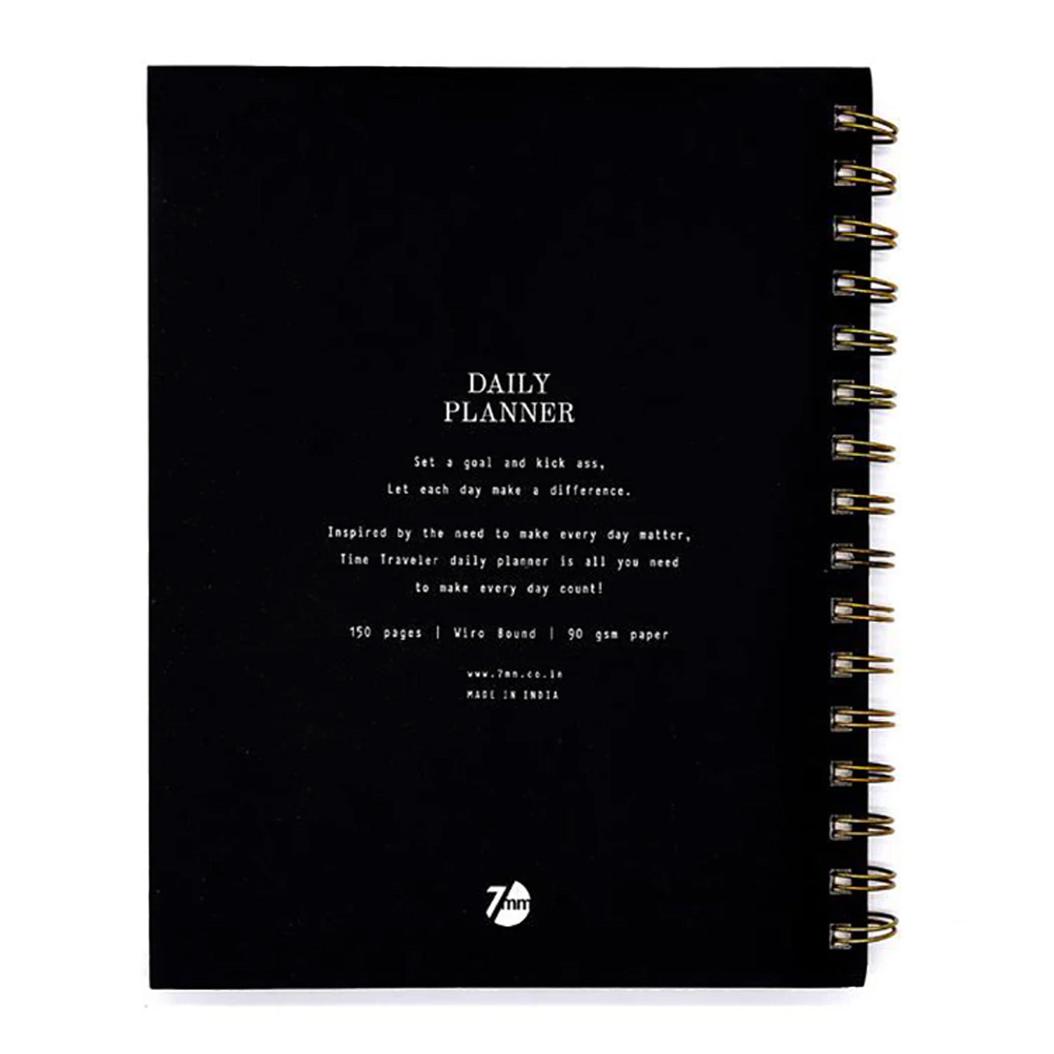 7mm Undated Daily Planner - Squares