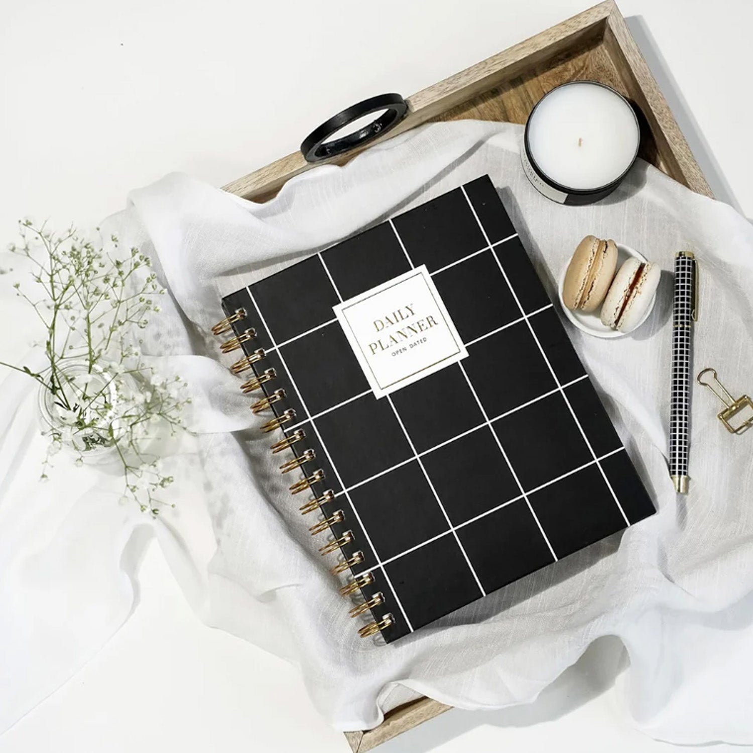 7mm Undated Daily Planner - Squares