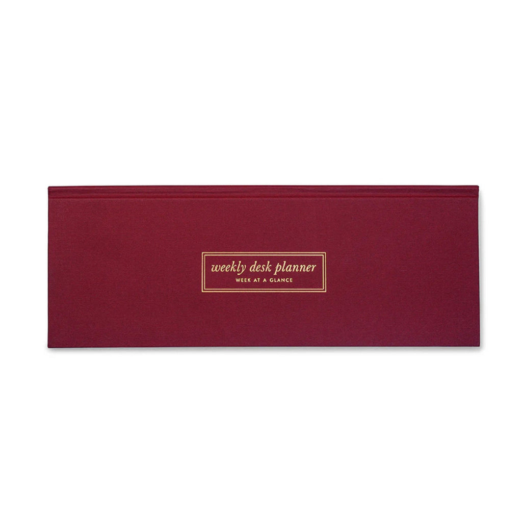 7mm Undated Weekly Planner - Burgundy