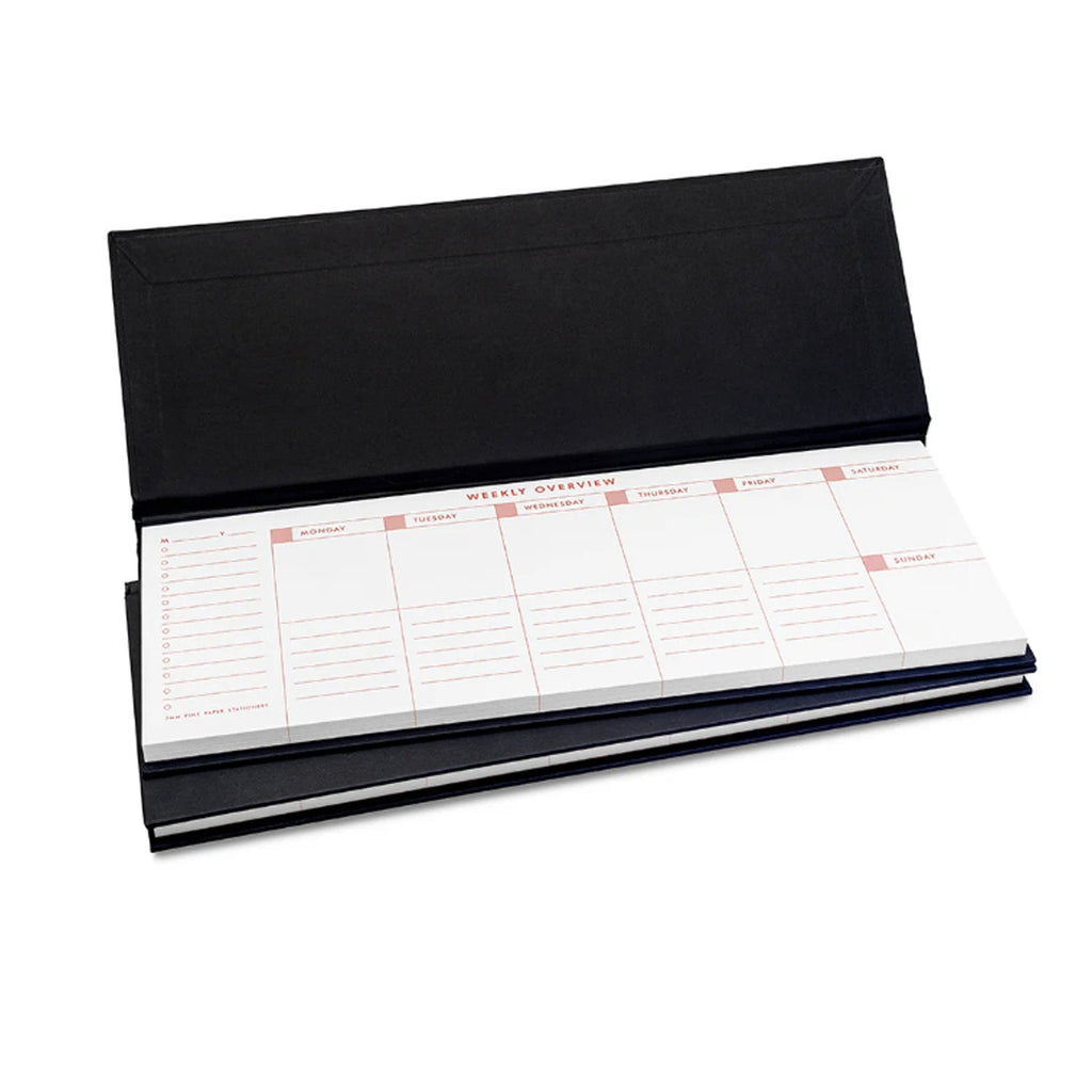 7mm Undated Weekly Planner - Charcoal
