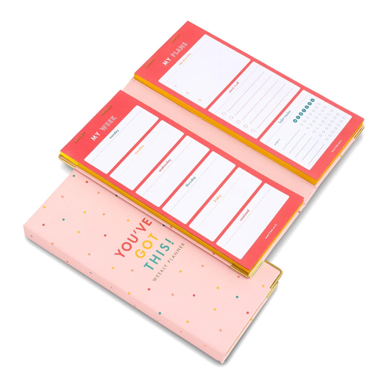 7mm Undated Weekly Planner - Sprinkles