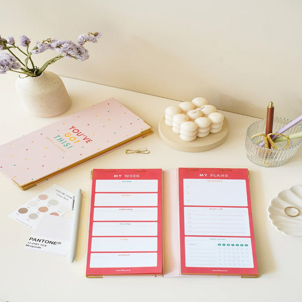 7mm Undated Weekly Planner - Sprinkles