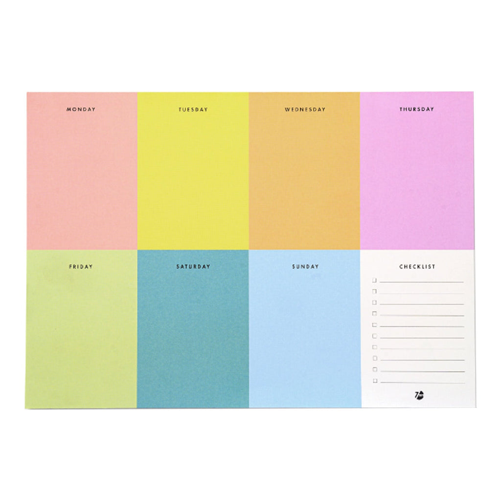 7mm Weekly Colorblock Deskpad