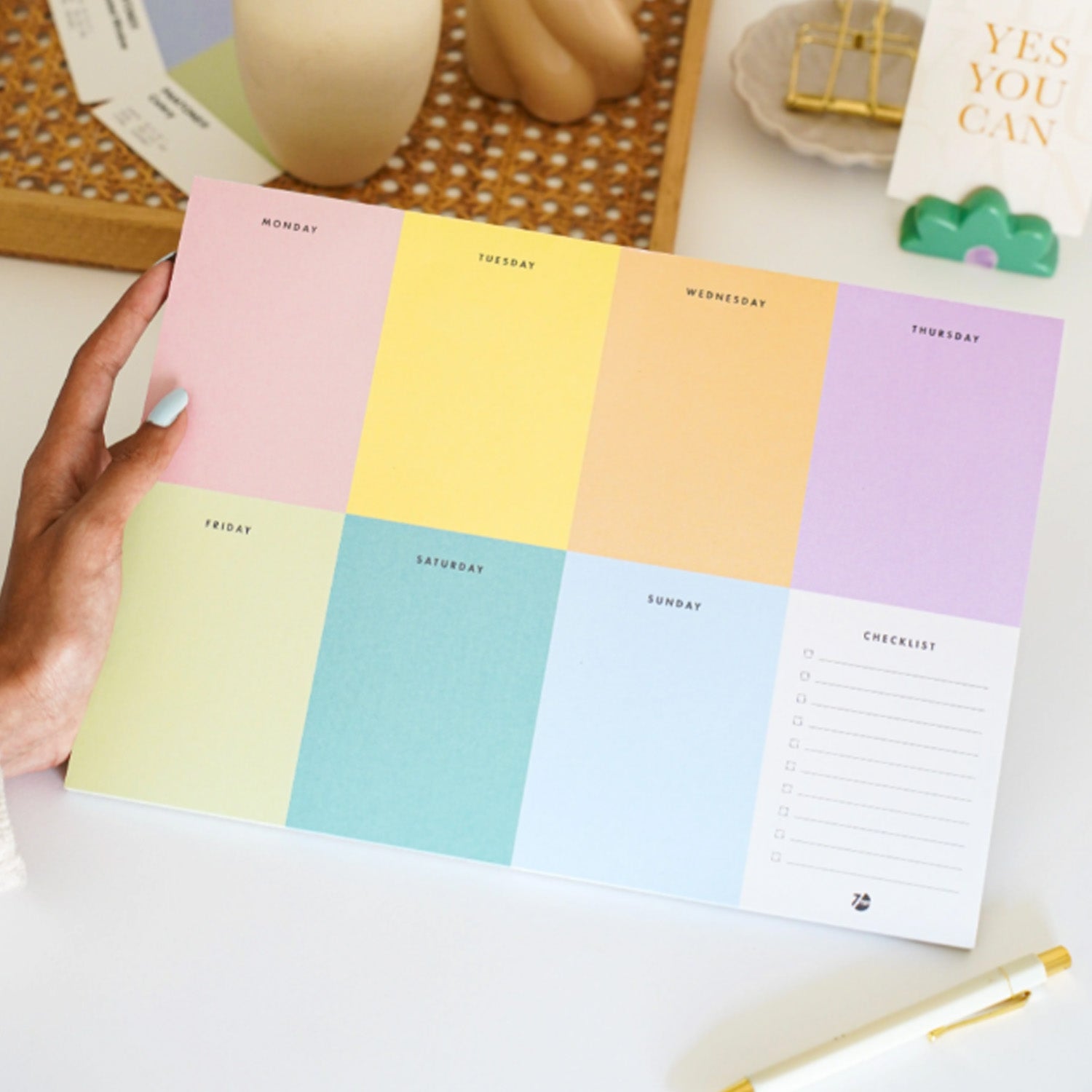 7mm Weekly Colorblock Deskpad