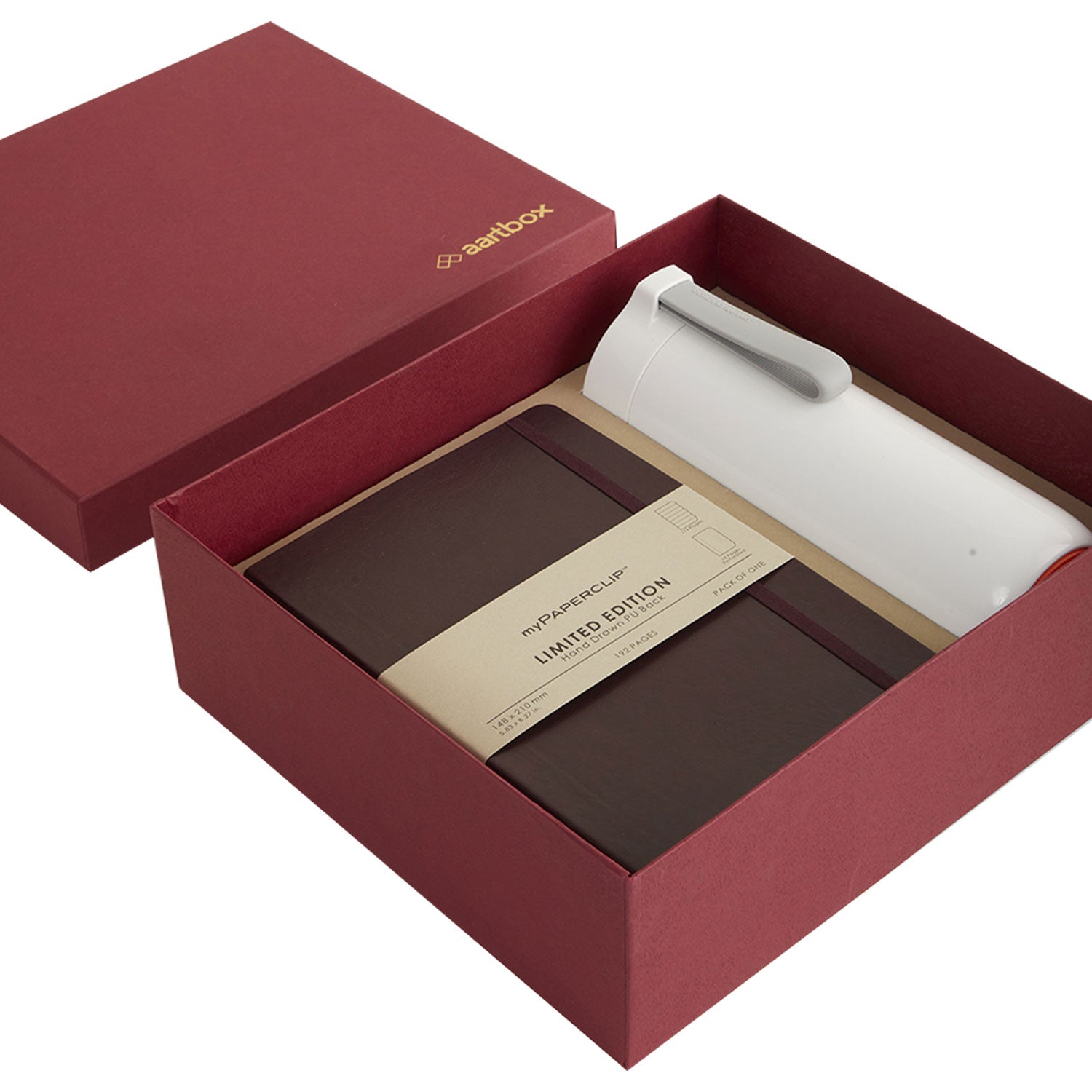 Aartbox Gift Set - myPAPERCLIP Limited Edition Notebook + Arti Art Suction Bottle