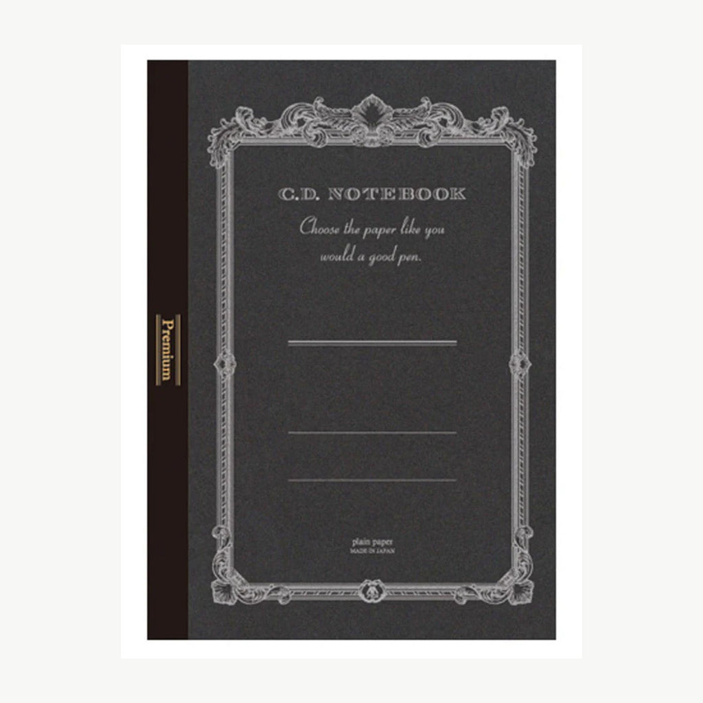 Apica Premium CD Notebook - Black - A5 - Plain