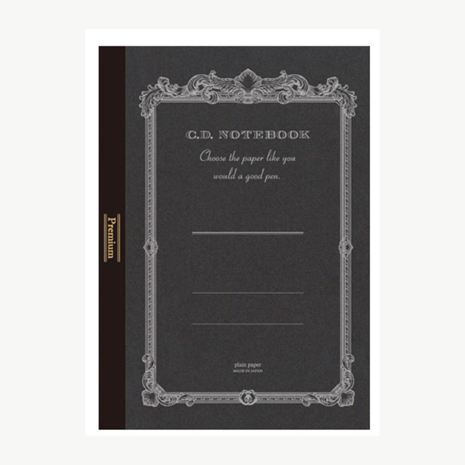 Apica Premium CD Notebook - Black - B5 - Plain