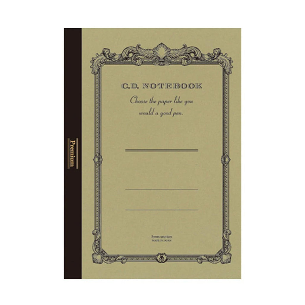 Apica Premium CD Notebook - Golden - A5 - Squared