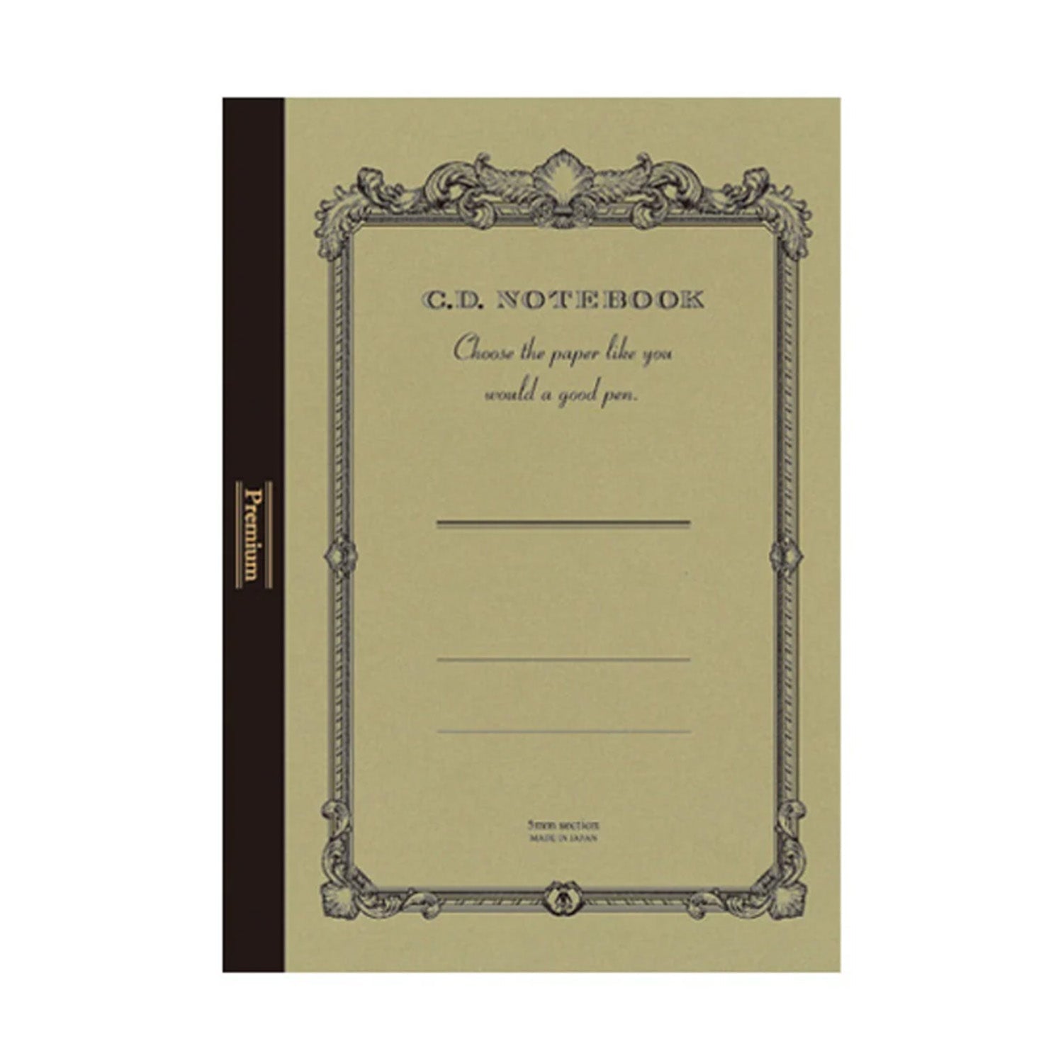 Apica Premium CD Notebook - Golden - A5 - Squared