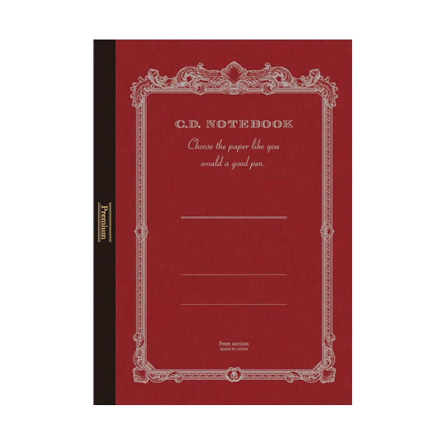 Apica Premium CD Notebook - Red - A4 - Squared