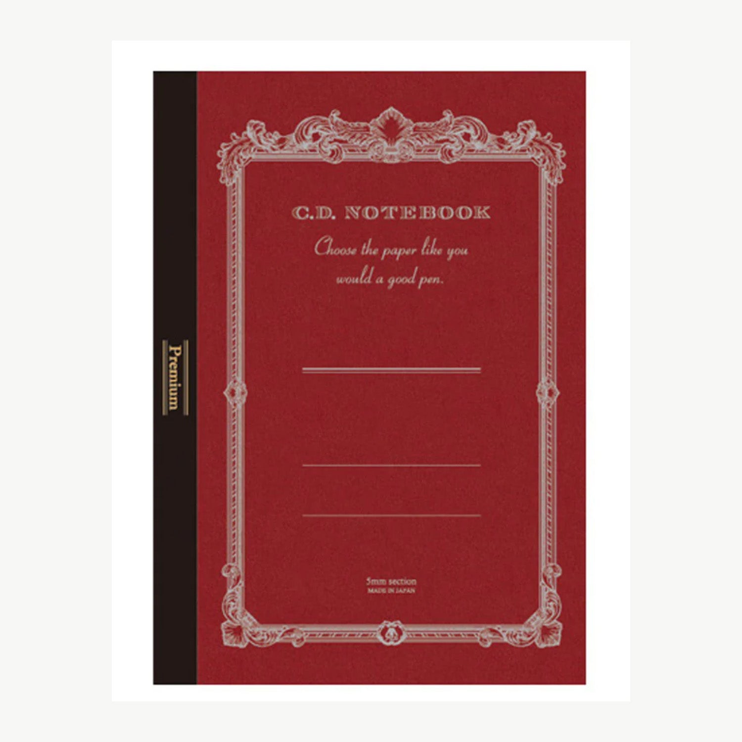 Apica Premium CD Notebook - Red - A5 - Squared