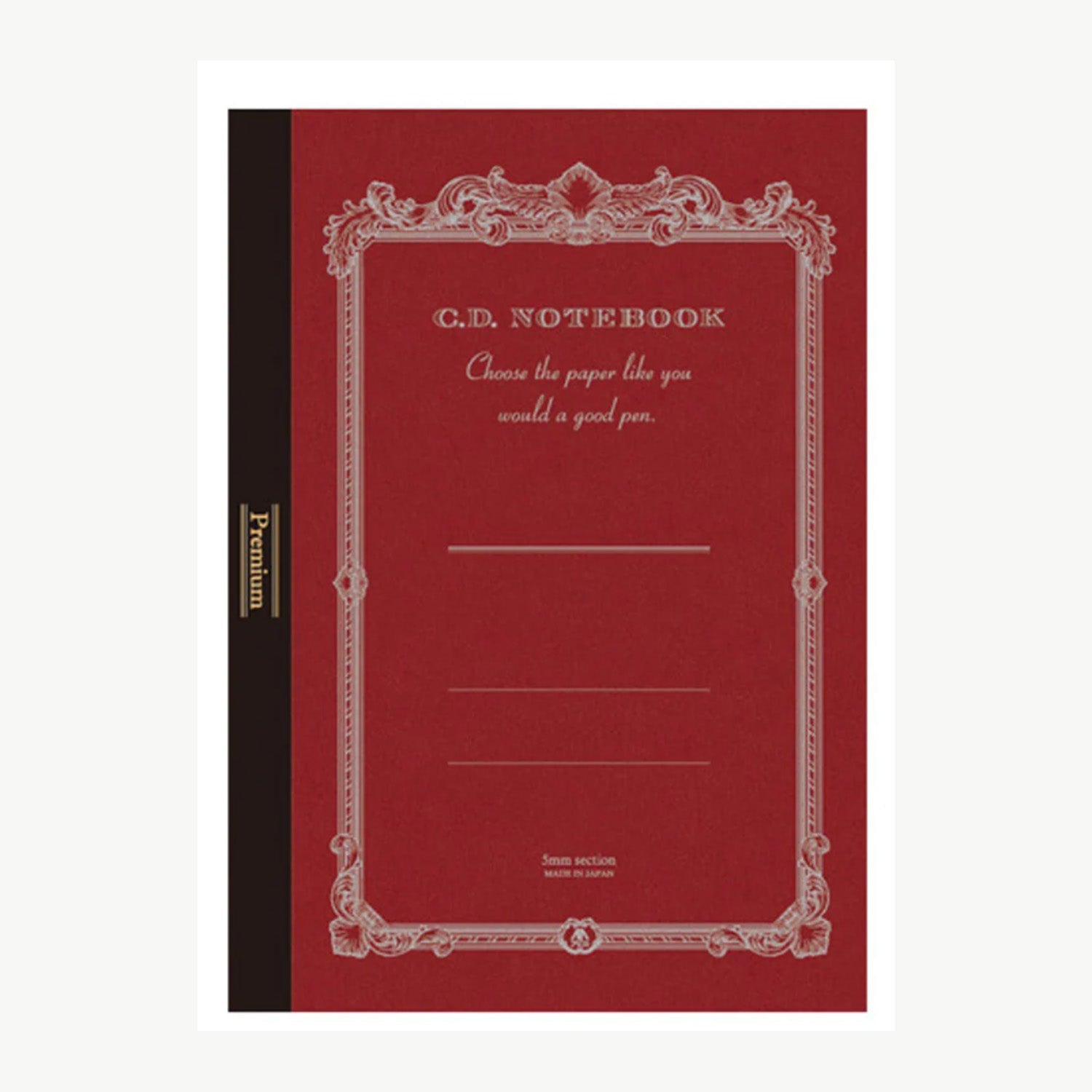 Apica Premium CD Notebook - Red - B5 - Squared