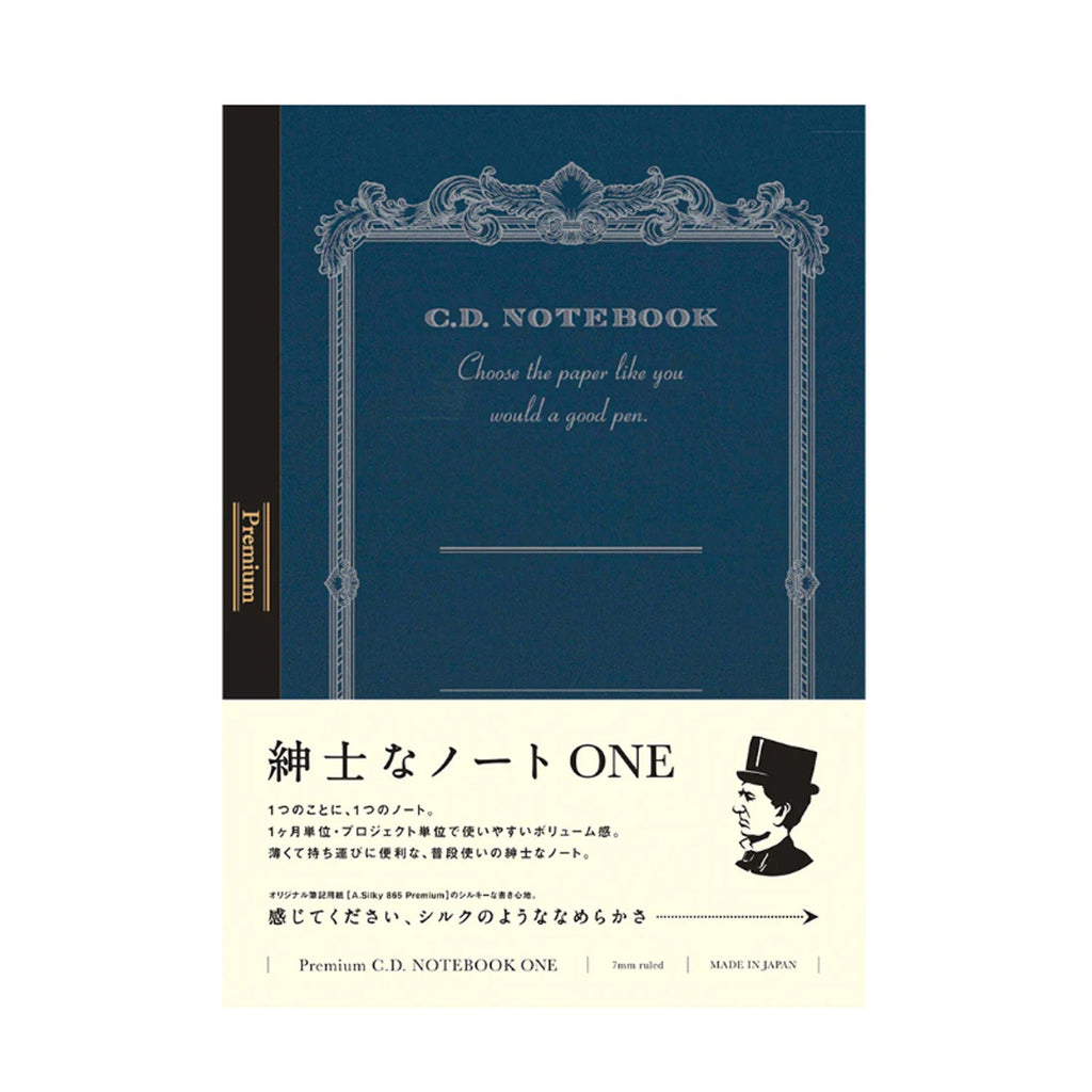 Apica Premium CD Notebook One - Blue - A5 - Ruled