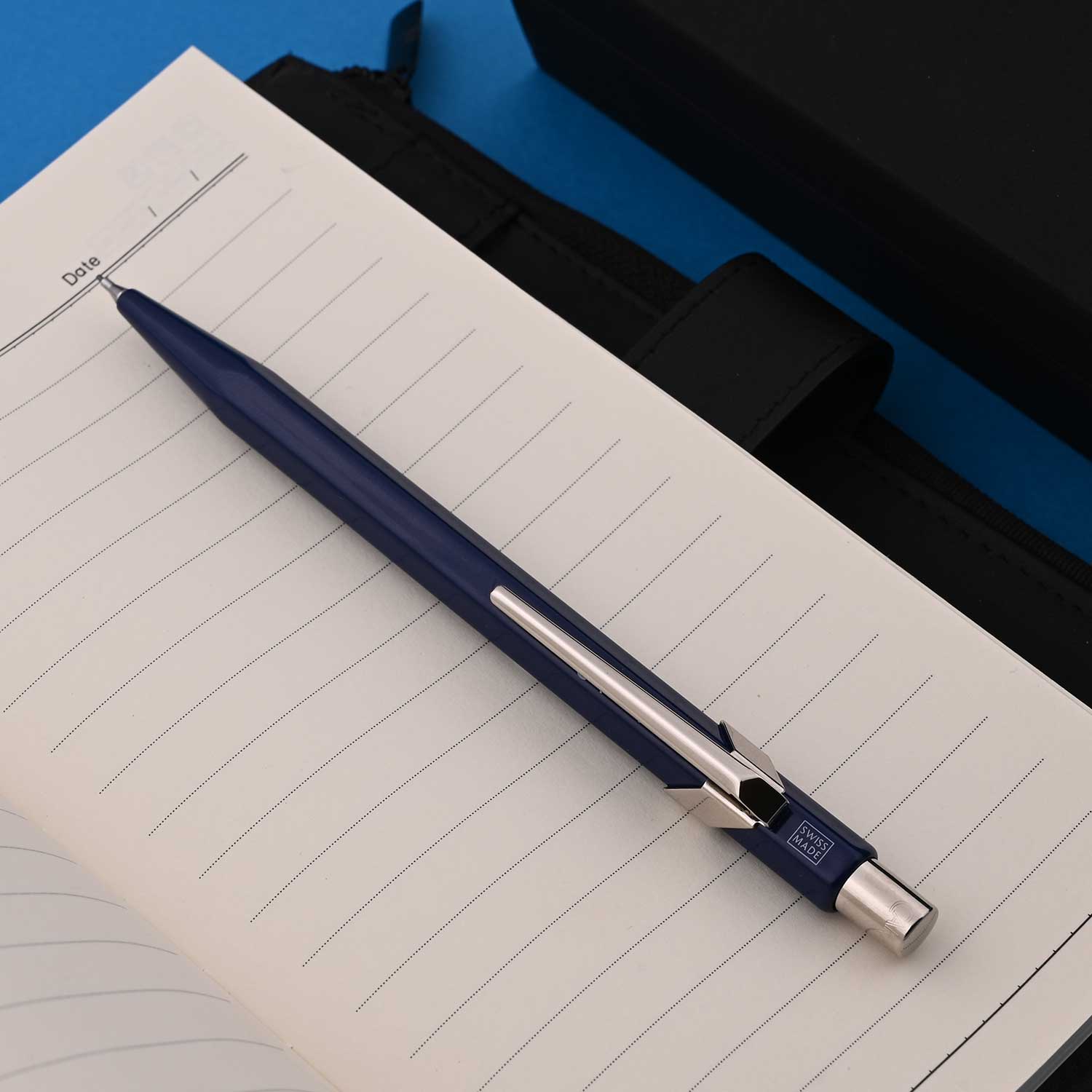 Caran d'Ache 849 Classic 0.7mm Mechanical Pencil - Blue Metal X