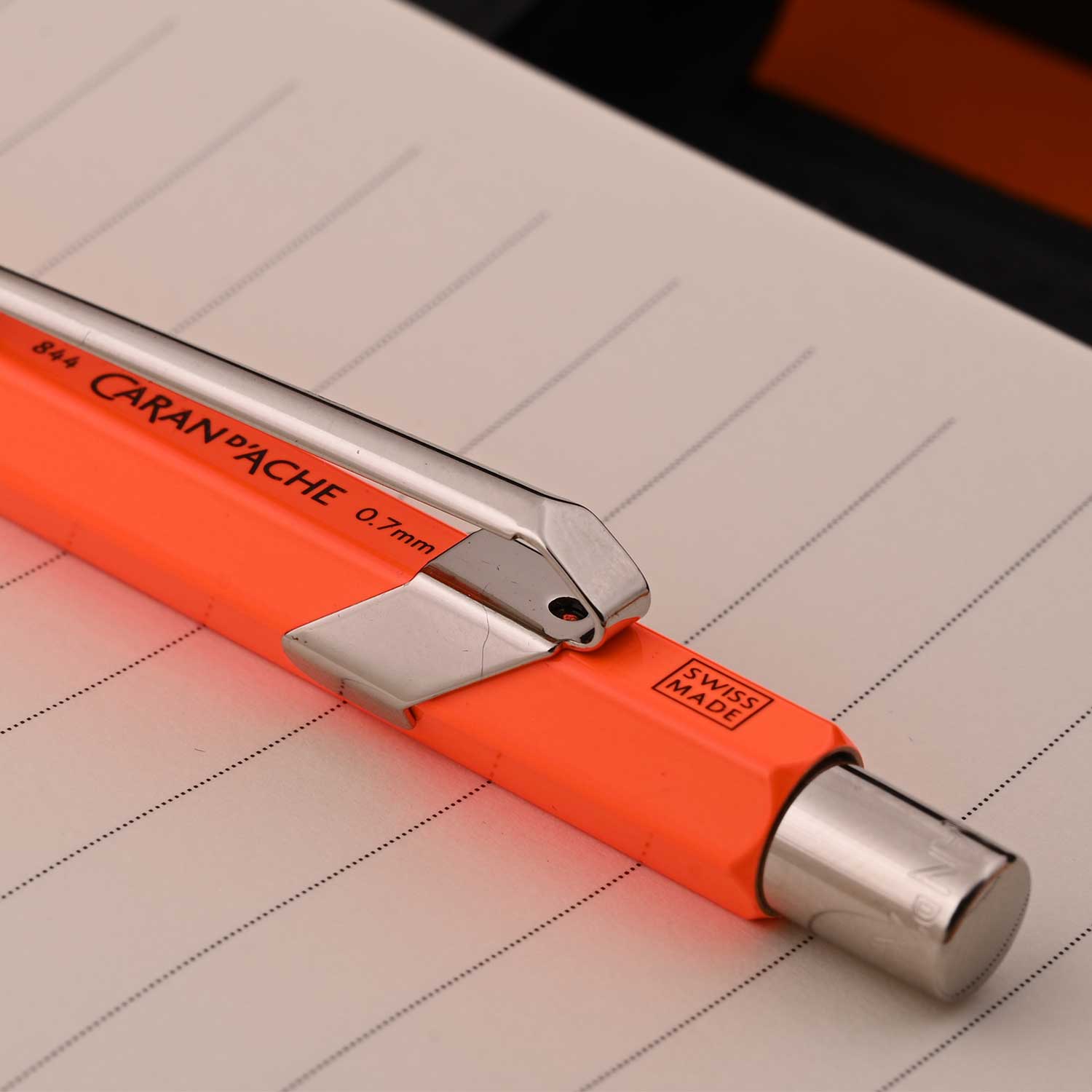 Caran d'Ache 844 Fluo 0.7mm Mechanical Pencil - Orange