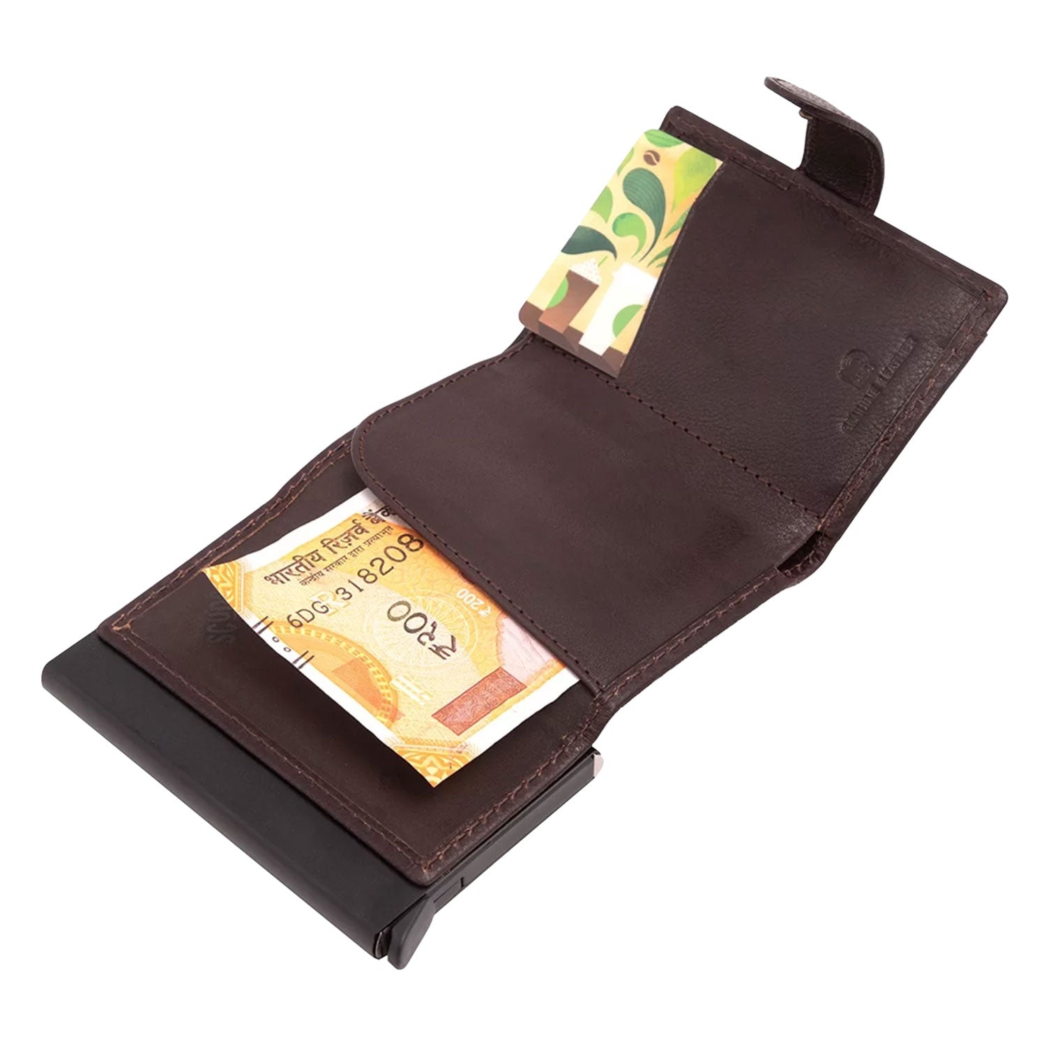 Scudo Burnished Slim Wallet - Brown