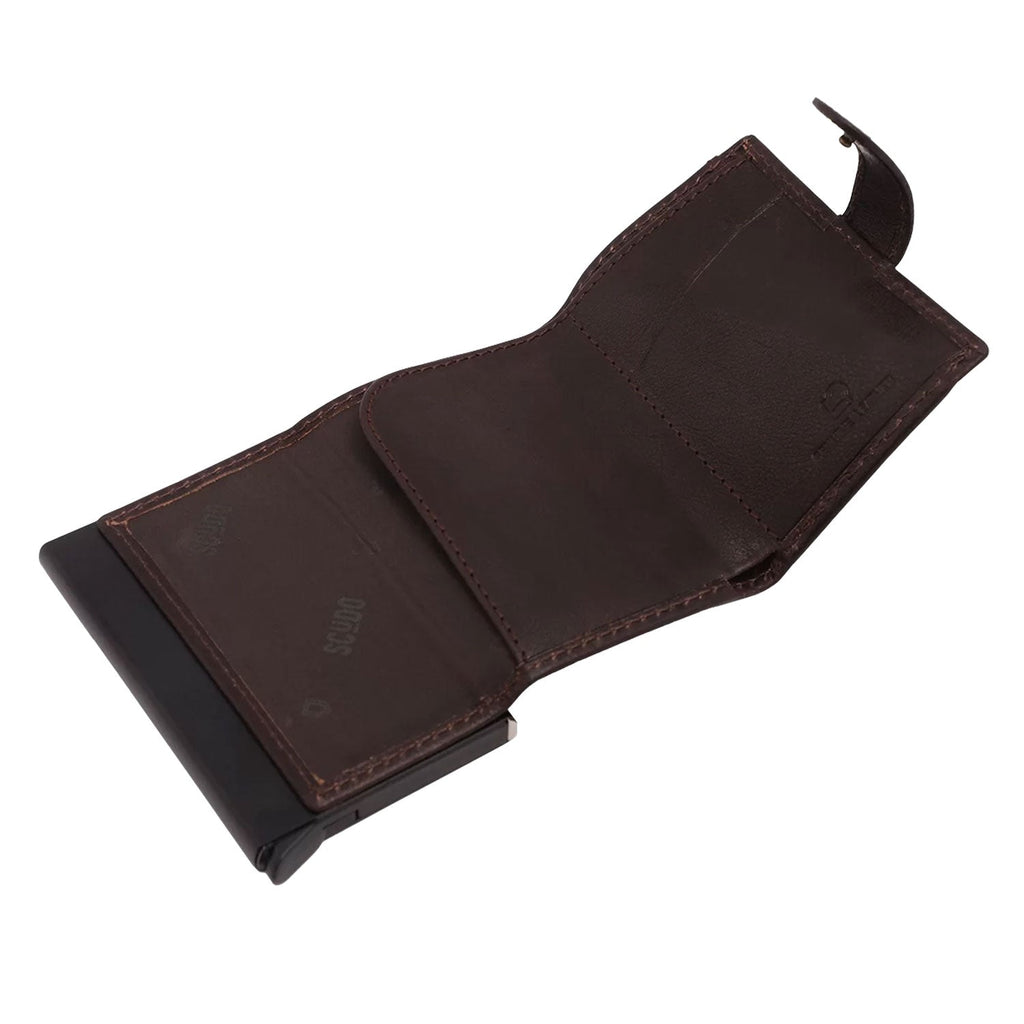 Scudo Burnished Slim Wallet - Brown