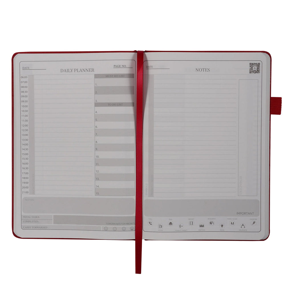 Dexter Smart Premium Erasable & Reusable Eco-Friendly Red Notebook - A5, Ruled
