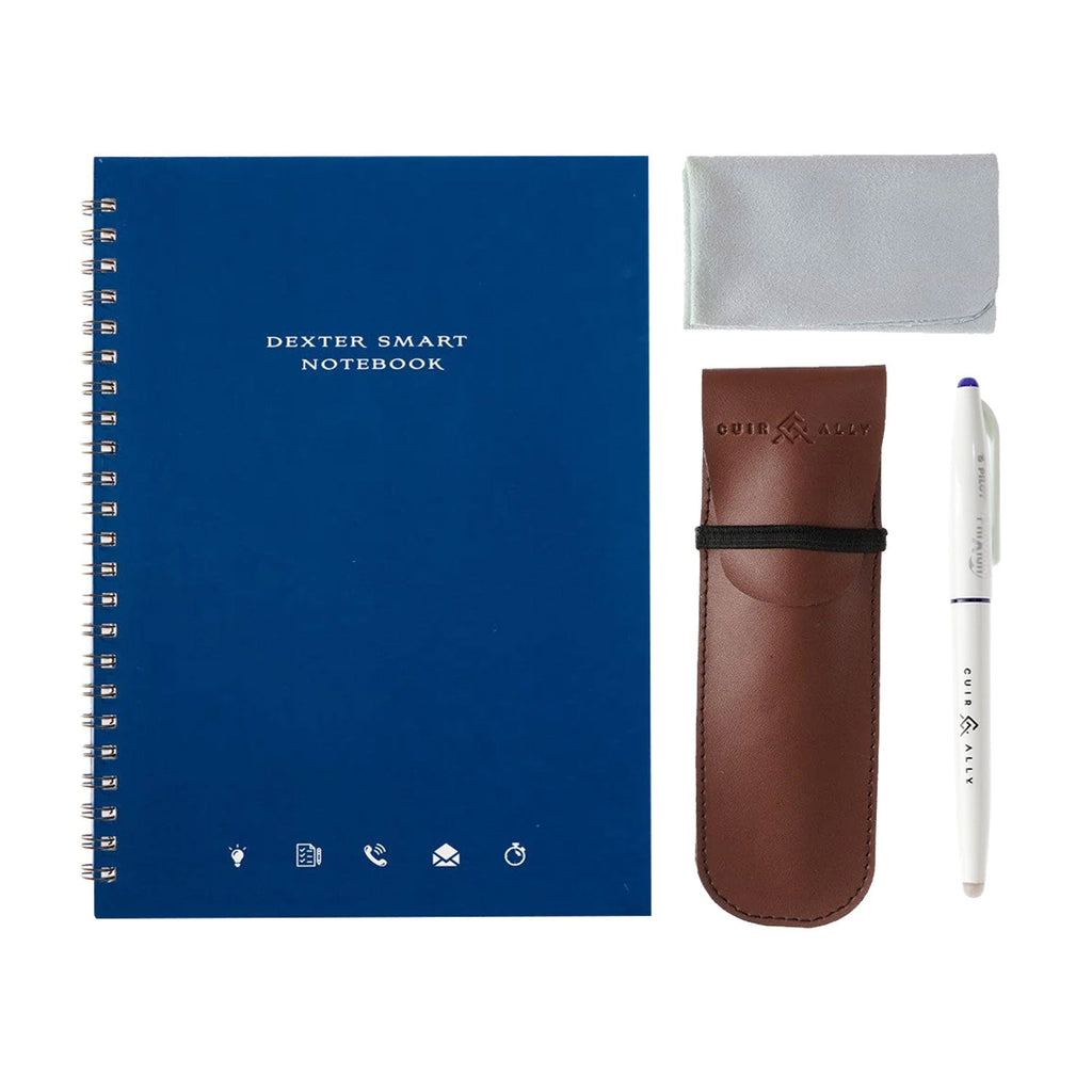 Dexter Spiral Erasable & Reusable Eco-Friendly Blue Notebook - A5, Ruled