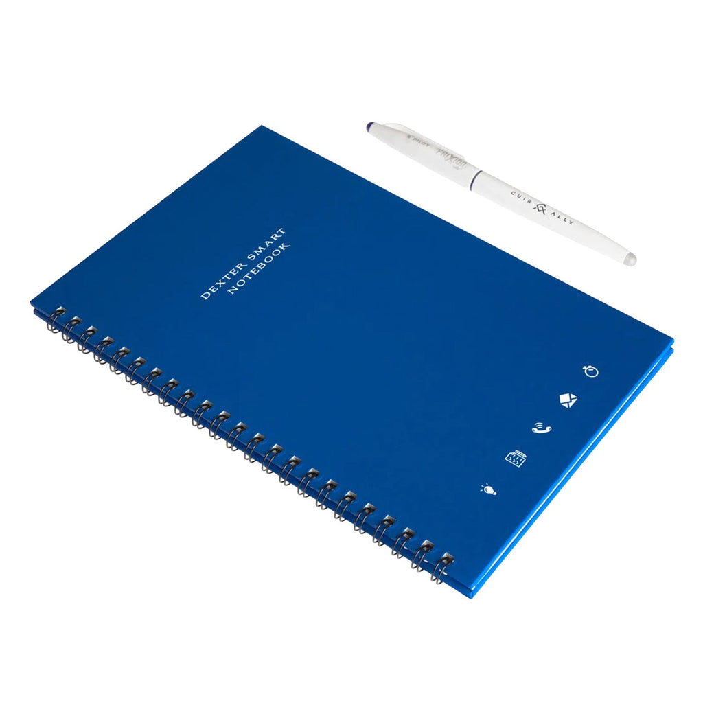 Dexter Spiral Erasable & Reusable Eco-Friendly Blue Notebook - A5, Ruled