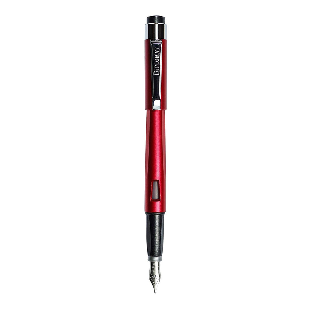 Diplomat Magnum Fountain Pen - Burned Red