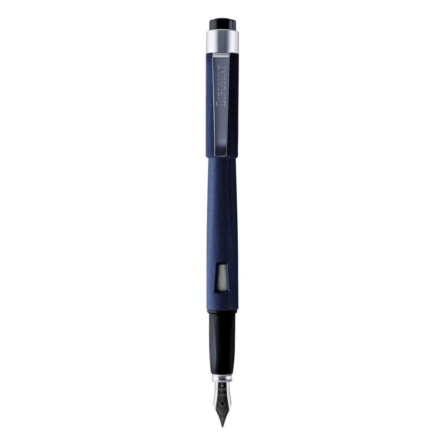 Diplomat Magnum Fountain Pen - Soft Touch Blue