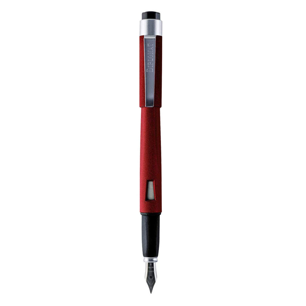 Diplomat Magnum Fountain Pen - Soft Touch Red