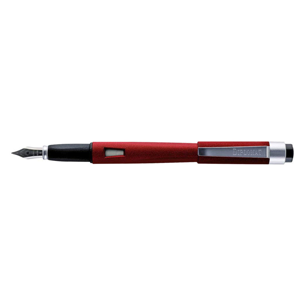 Diplomat Magnum Fountain Pen - Soft Touch Red