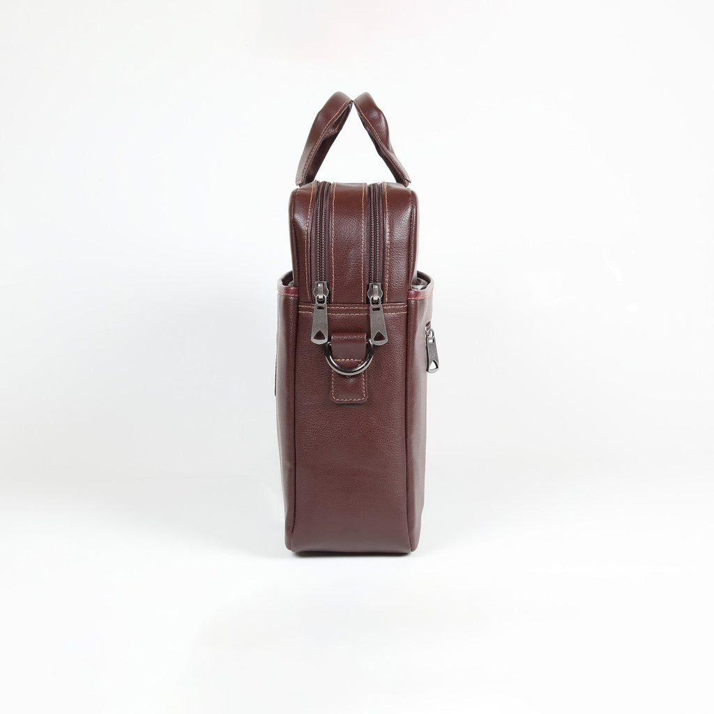 Elan Foam Business Laptop Bag - Brown
