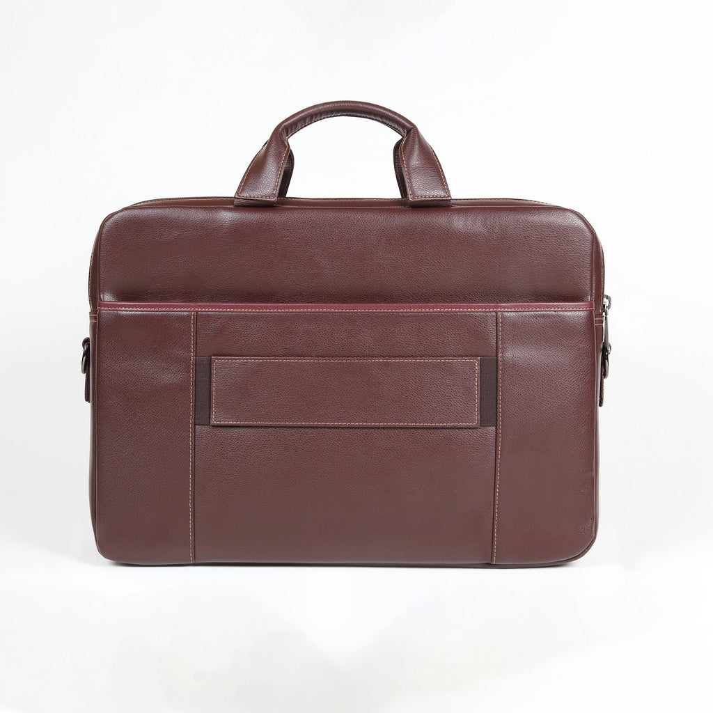 Elan Foam Business Laptop Bag - Brown