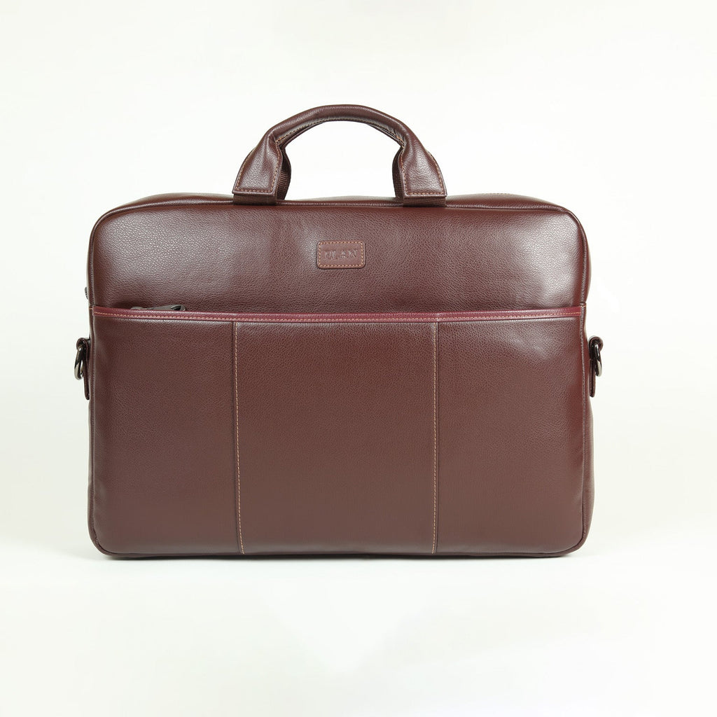 Elan Foam Executive Laptop Bag - Brown