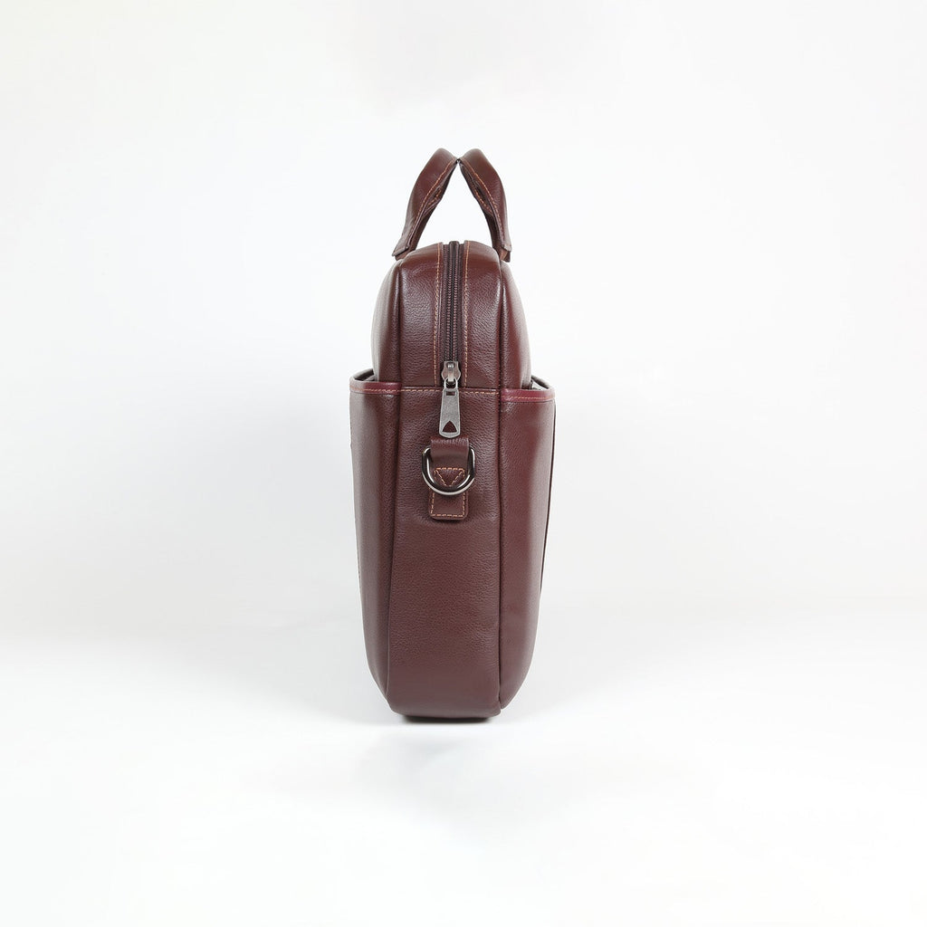 Elan Foam Executive Laptop Bag - Brown