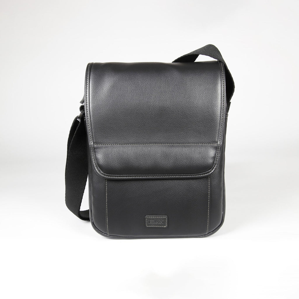 Elan Foam Shoulder Bag with Flap - Black