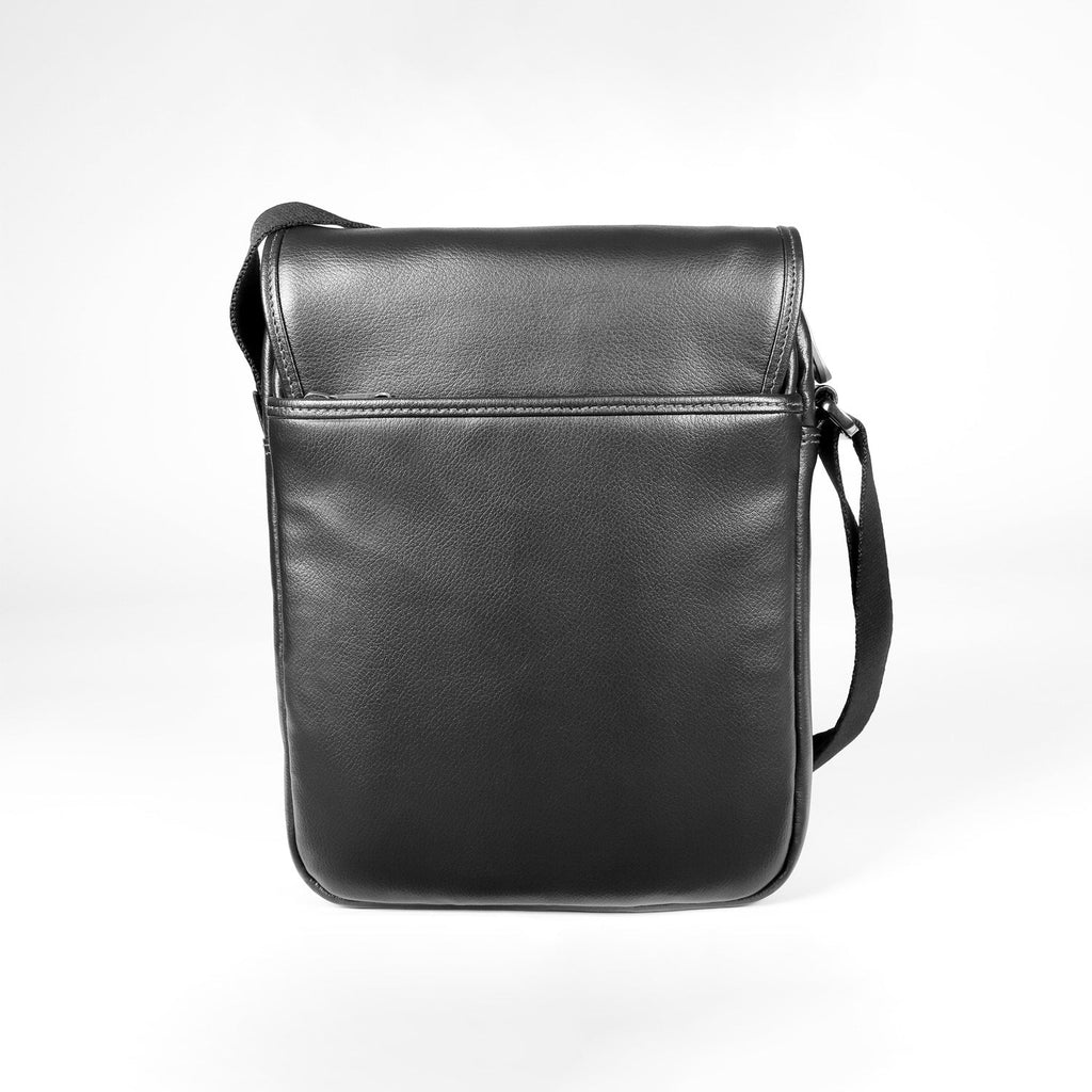 Elan Foam Shoulder Bag with Flap - Black