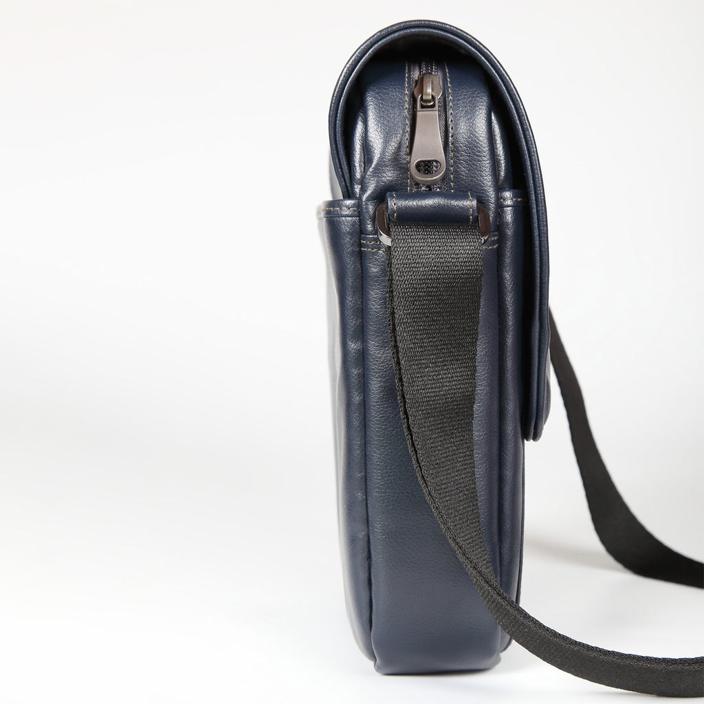 Elan Foam Shoulder Bag with Flap - Blue