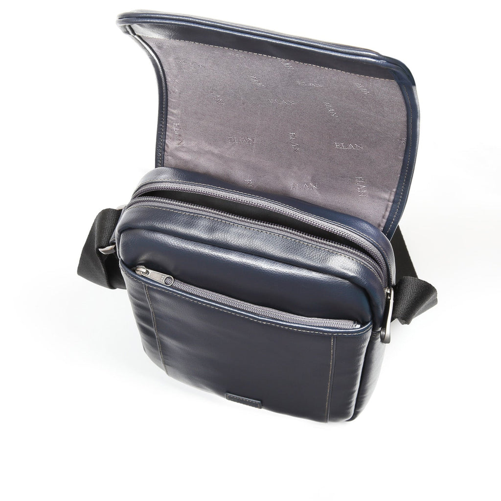 Elan Foam Shoulder Bag with Flap - Blue