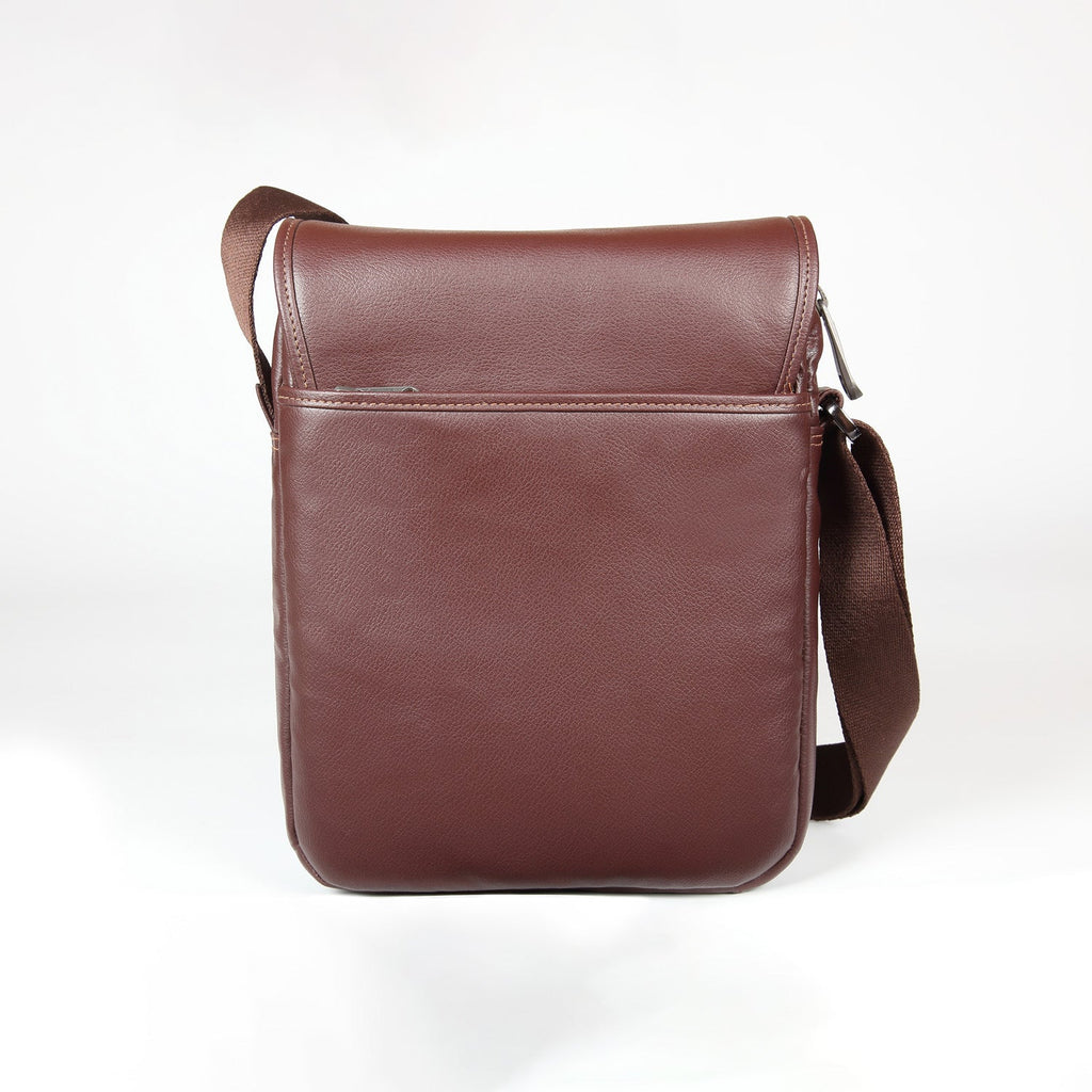 Elan Foam Shoulder Bag with Flap - Brown